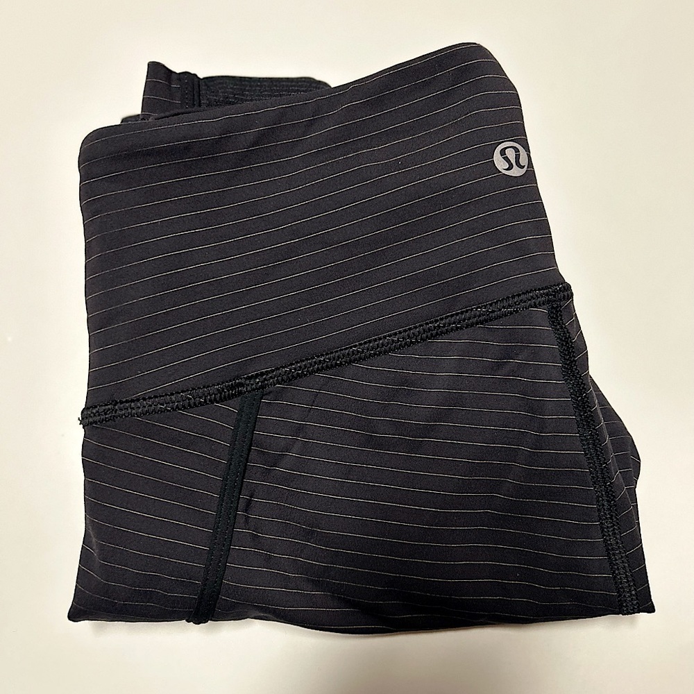 Striped Lululemon Capris Leggings
